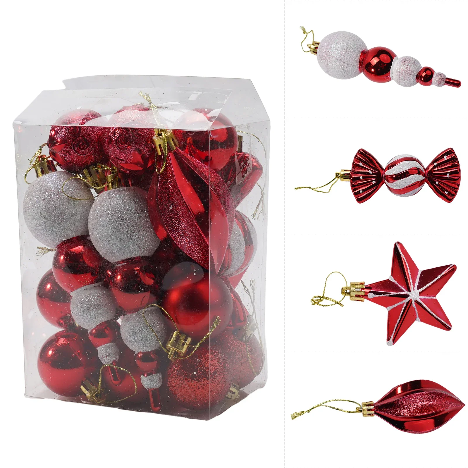 20 29 PCS Christmas Ball Ornaments Tree Decorations For Holiday Wedding Party Fun And Festive Atmosphere For Your Christmas Part