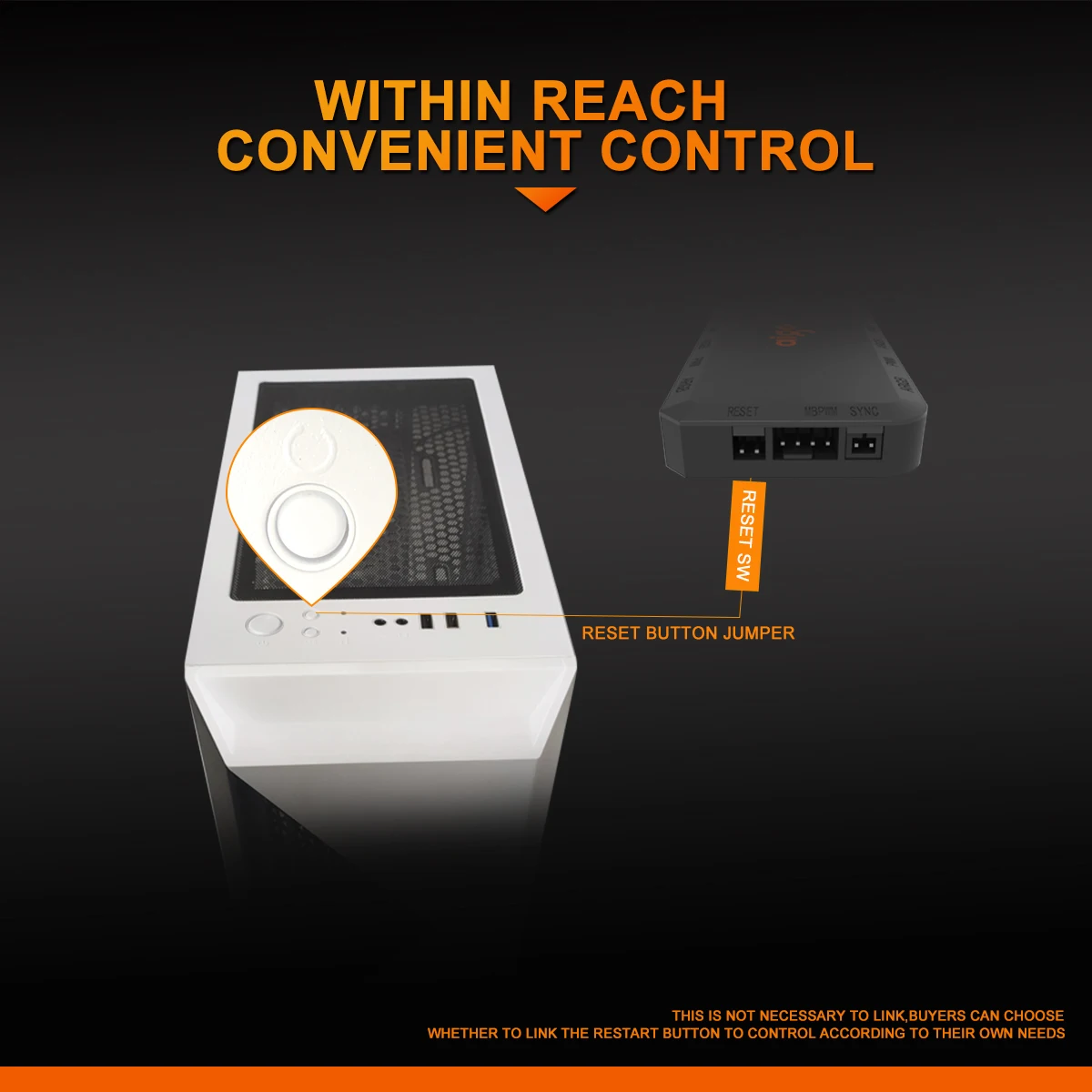 AIGO APC1 5V 3Pin  ARGB Controller Cooling Fan Hub Splitter with Remote 4 Pin PWM SATA Powered Hub PC Fan Regulator For Case Fan