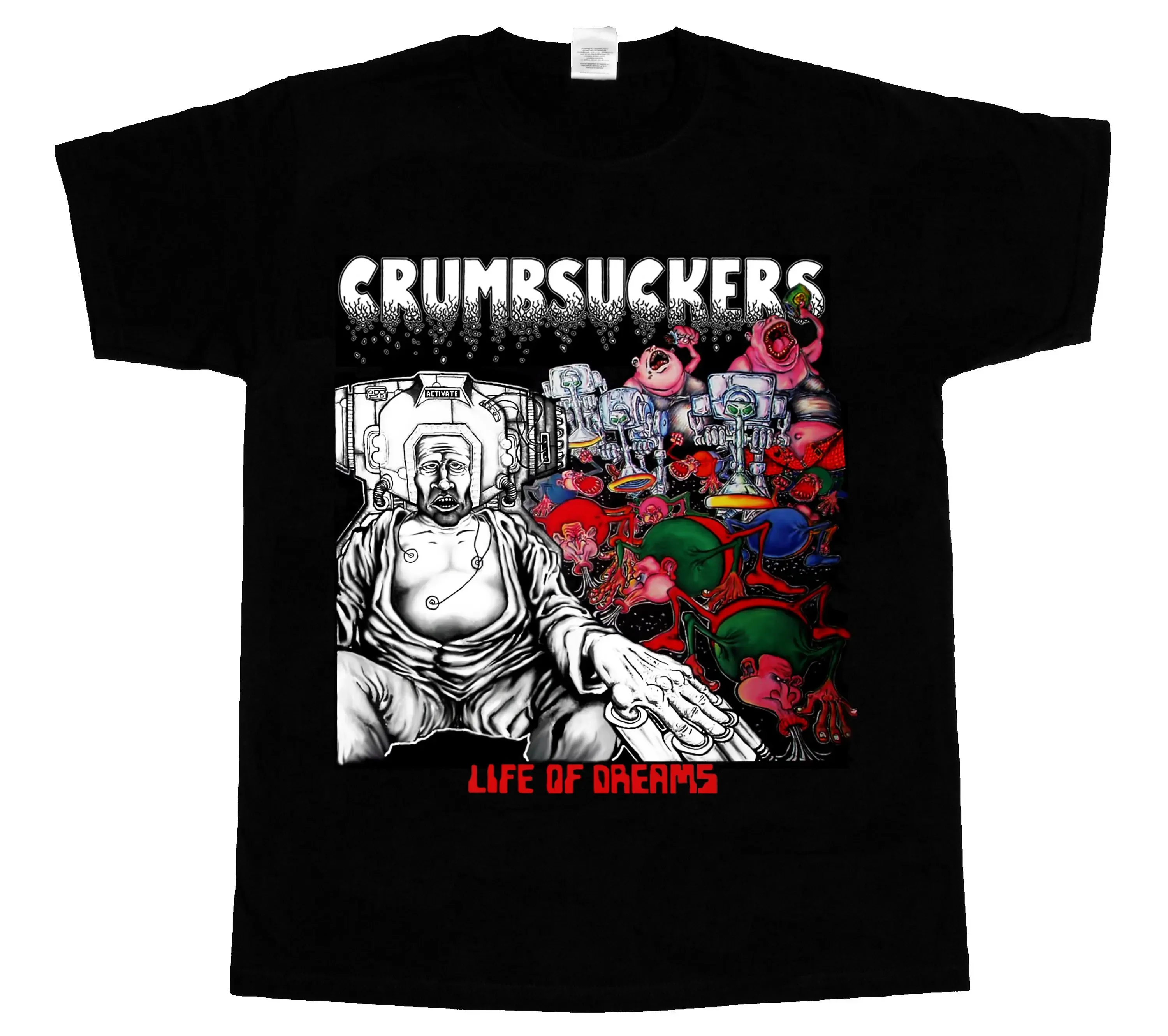 S - 4Xl Crumbsuckers Life Of Dreams'86 Crossover Pro-Pain Gang Green New Black T-Shirt Inactive