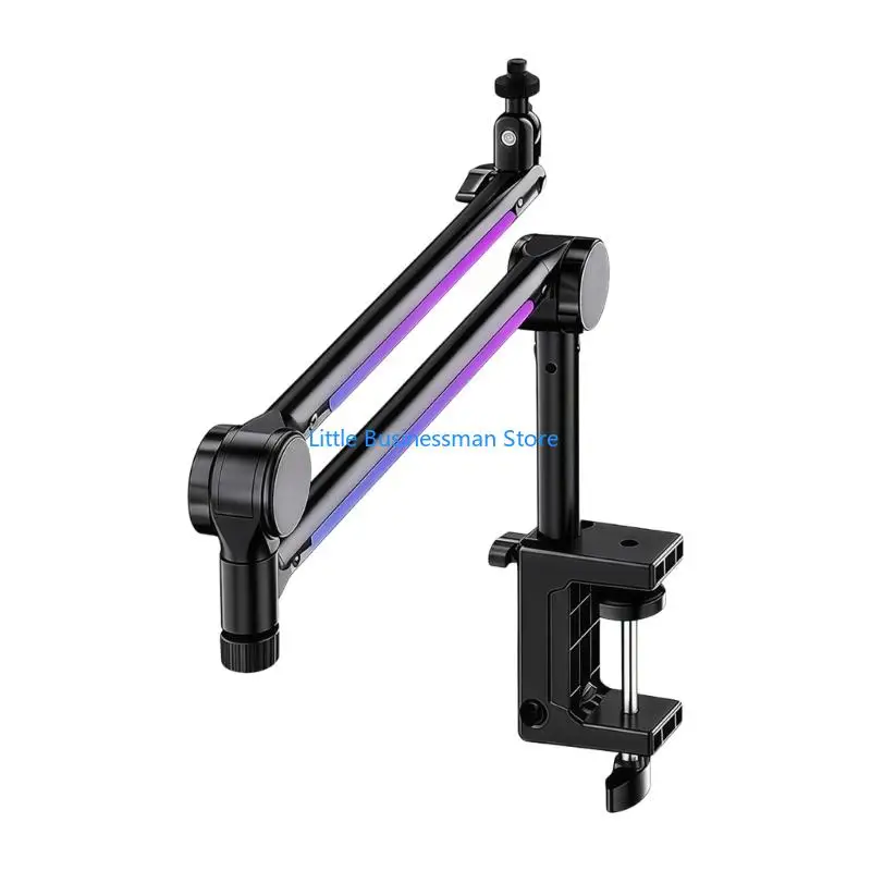Desktop-Mikrofonständer, flexibler Halter mit 360 Grad drehbarem Mikrofonarm M76A – Detail 4