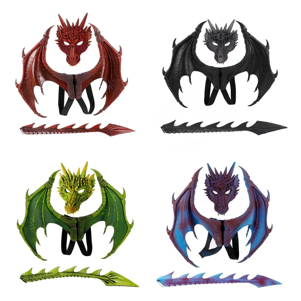 

Simulation Dragon Wings Pterosaur Wings Tail Suit Halloween Costume Decoration