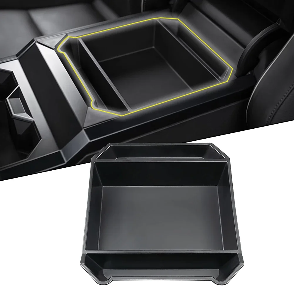 Car Armrest Box Car Central Control Armrest Box Storage Box For Tesla Cybertruck 2024+ Center Console Organizer Tray Armrest Box
