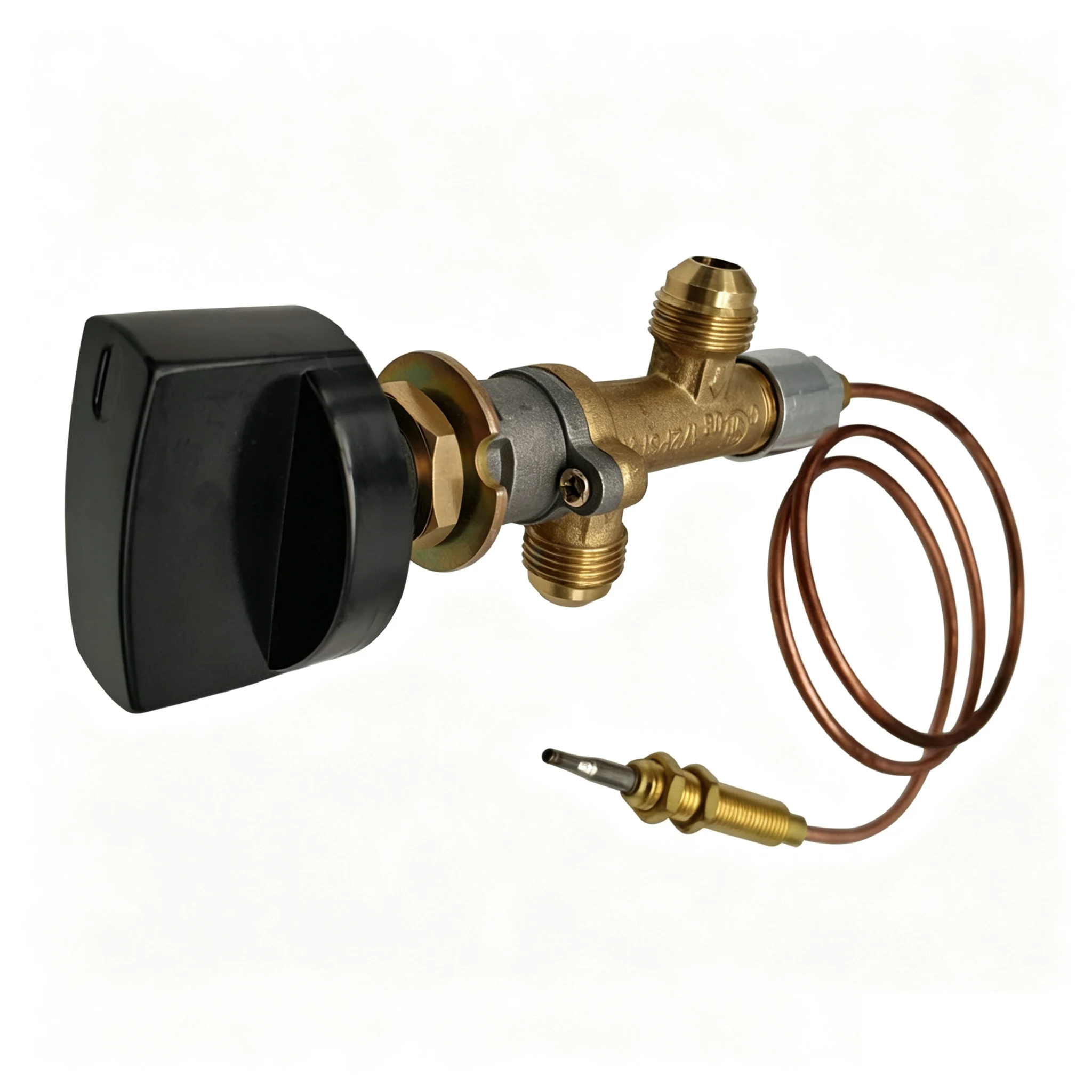 Detalle 3 de Electroválvula Brass LPG Propane Gas Valve with Flame Out Protection, Replacement Repair Part for Heater Fire Pit Stove Gas y combustible