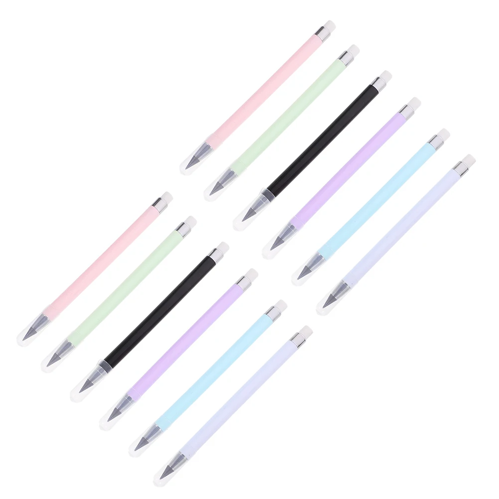 12pcs Pencils Bulk Erasable Inkless Eternal Colored Smooth Writing Long Lasting Portable Sturdy Kids School Office