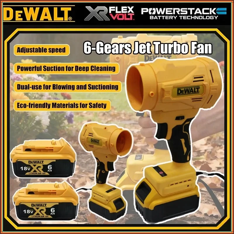 

Высокоскоростной бесщеточный электрический воздуходув Dewalt 130000 об/мин, турбовентилятор, мощный беспроводной пылесос для аккумуляторов 18В