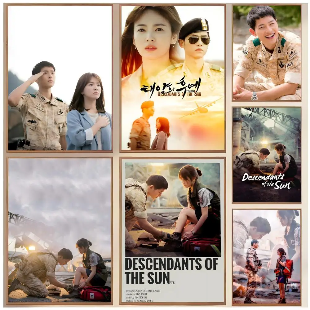 Drama Romance D-Descendants Of The Sun Poster  Classic Home Interior Design & Modern Wall Decor Art Collection