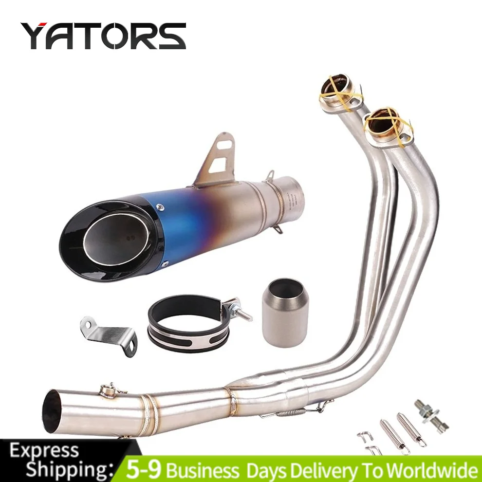 

YZF R7 2014-2024 for Yamaha MT-07 Whole System Exhaust Header Pipe Muffler Tips Exhaust Systems Exhausts Pipes