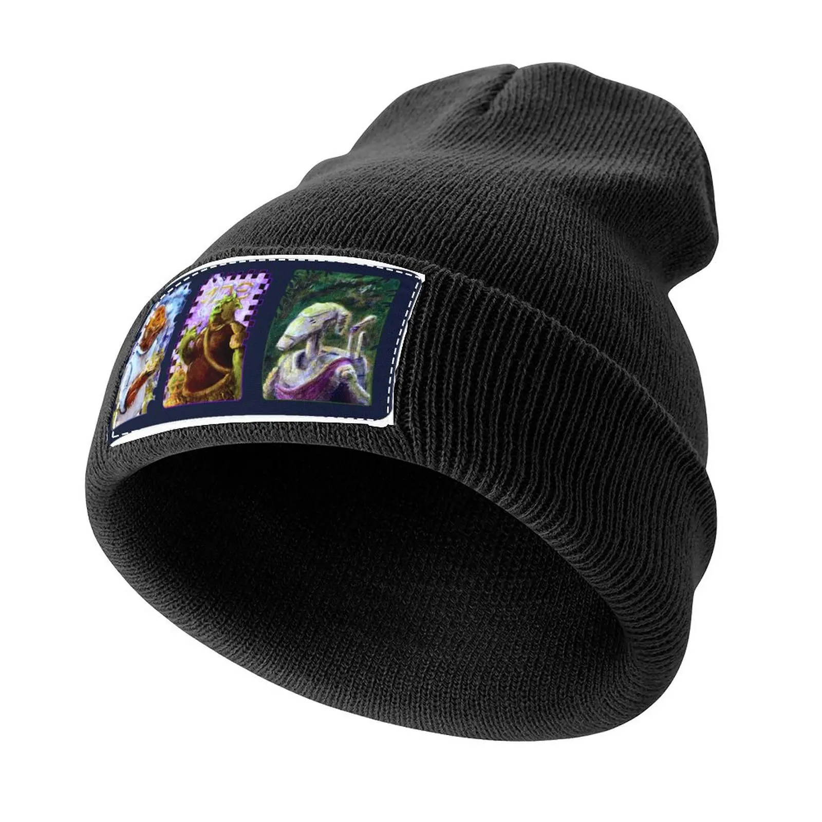 

3 Portraits from a Galaxy Far Away Knitted Cap Snap Back Hat Mountaineering Women's Hats For The Sun Men's