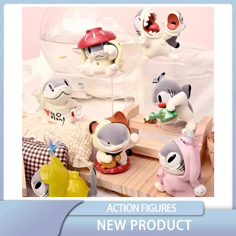 

I Am Shark Cat Series слепая коробка оригинальность модная игра Ay подает девушку орнамент фигурку модель игрушки