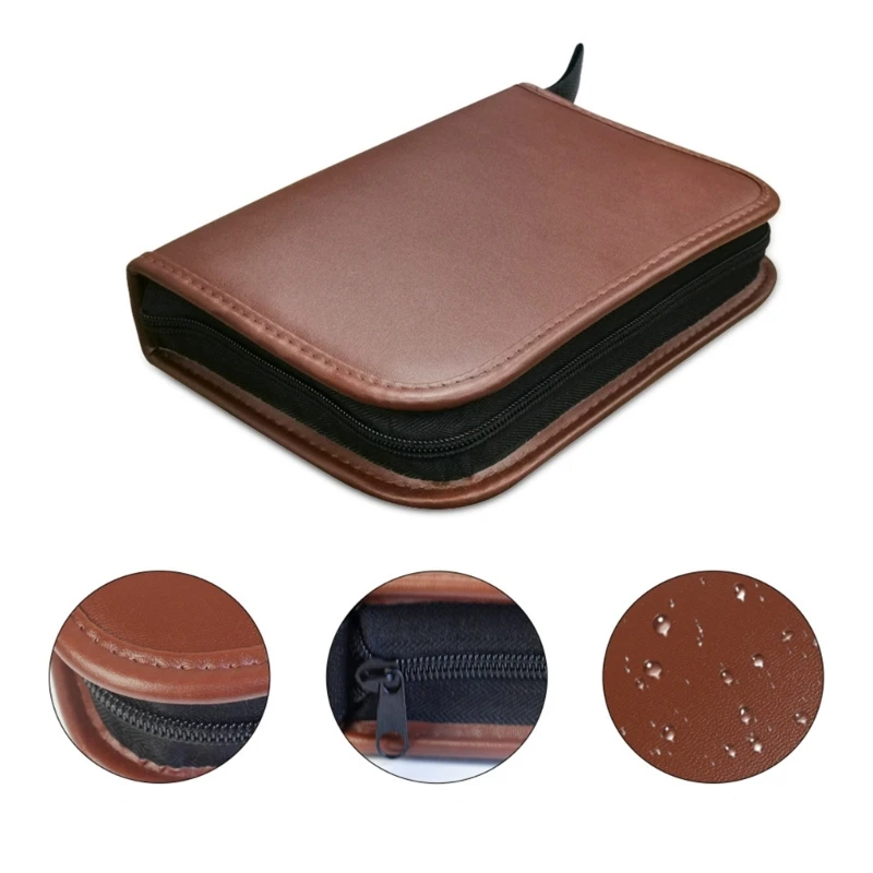 Leather Golfing Accessory Holder Case with Multple Storage Slot For Professional