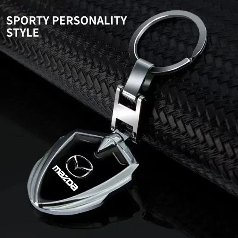 Car Keyring for Mazda 2 4 3 6 CX-5 CX3 CX7 323 626 Speed Protege CX9 Atenza Axela MX-5 RX8 RX7 Auto Styling Keychain Accessories