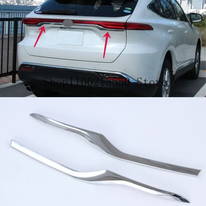 

Для Toyota Harrier Venza 2020 2022 ABS черная крышка багажника двери багажника молдинговая крышка отделка задняя дверь аксессуары для украшения