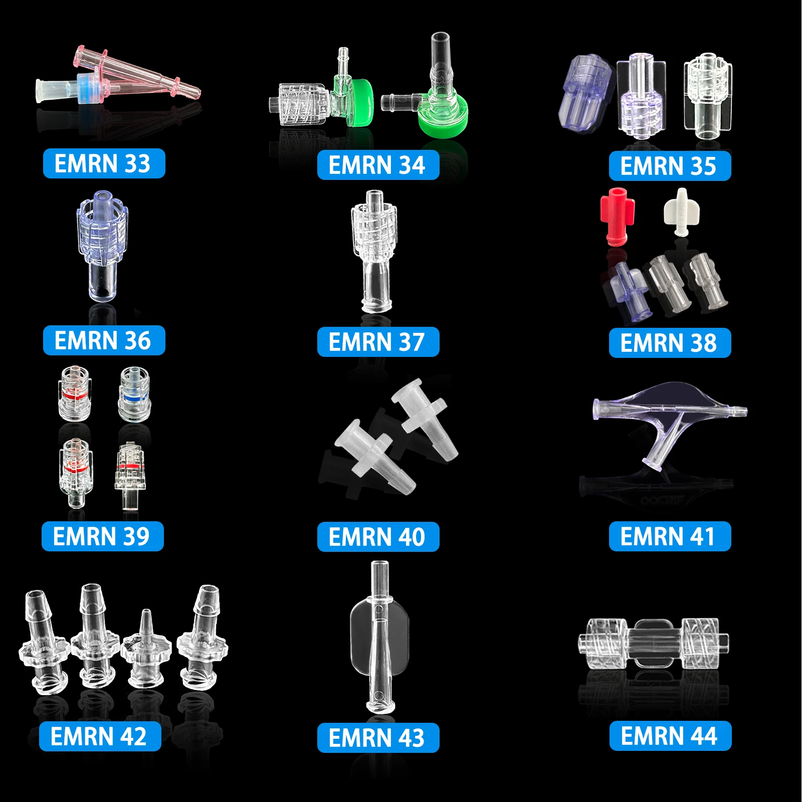 100 Ruhr Guide Connectors, Durable Needle Connectors Compatible with Catheters, Suitable for Medical and Laboratory Environments