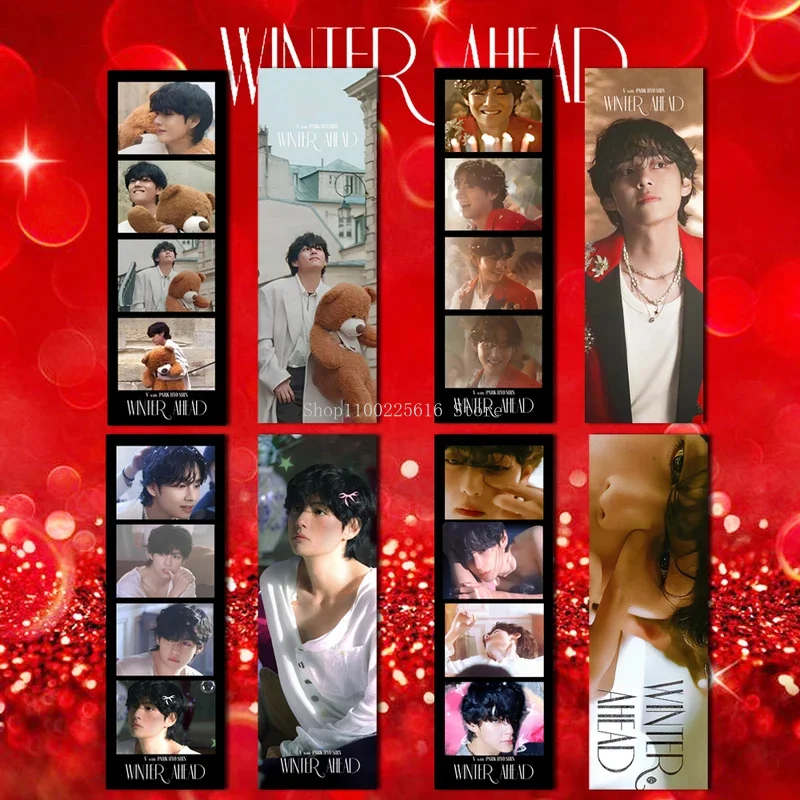 4PCS/Lot 4 Grids Selfie Bookmark Customs Idol Kpop Photocard REVE Rêvé Customized Print Card For Fans Gifts Accessoires Merch