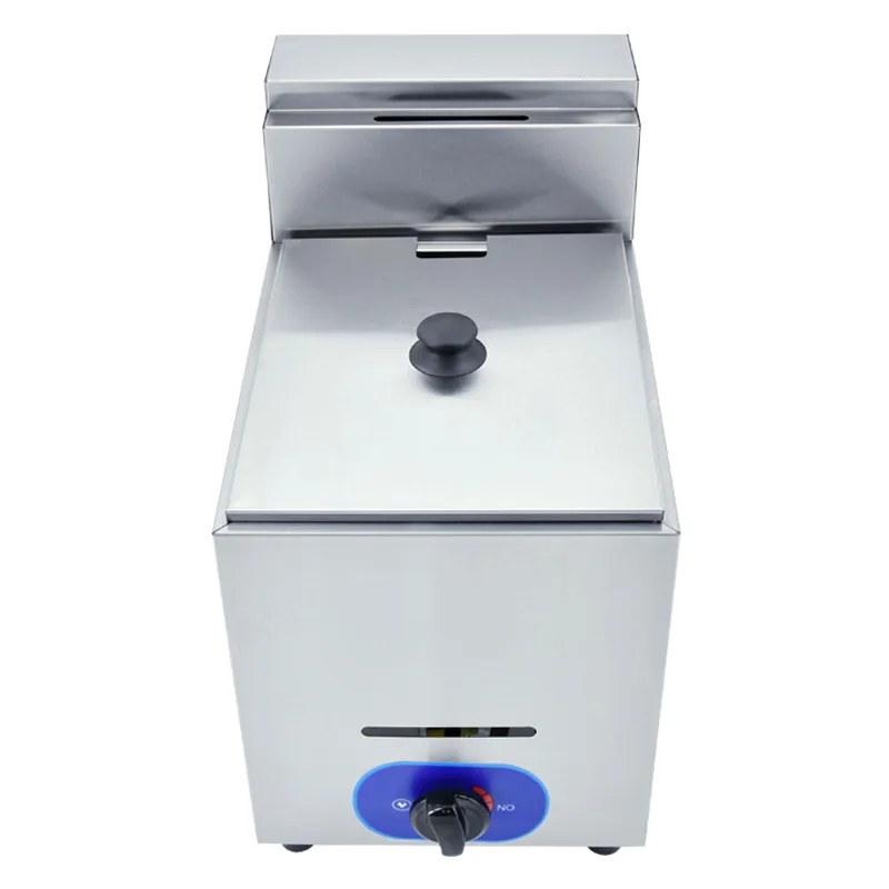 

Commercial 6 Liters 1 Tank Single Basket Deep Gas Fryer Chicken Chips Fryer Machine Gas Commercial Deep Fryer Gas