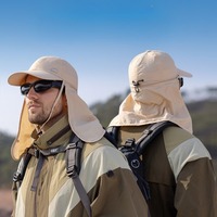 1pc Summer Men Fishing Sun Protection Baseball Cap Quick Drying Waterproof Detachable Sun Cap Shawl Women Outdoor Bicycle Visor