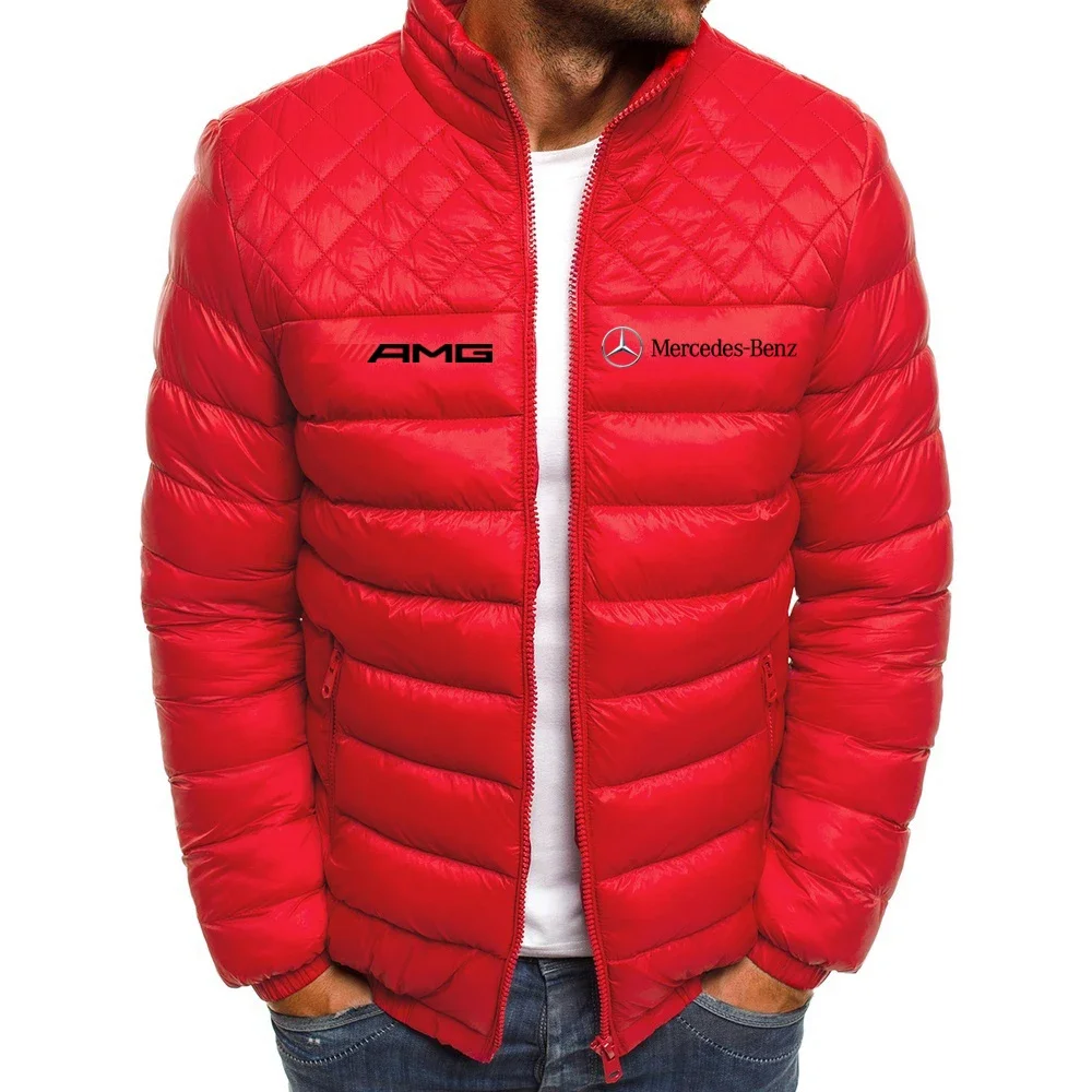 2024 Herren-und Damen rad roben Mercedes Benz Motorrad warme Jacke, Outdoor-Sport Freizeit Fahrrad jacke, F1 Racing