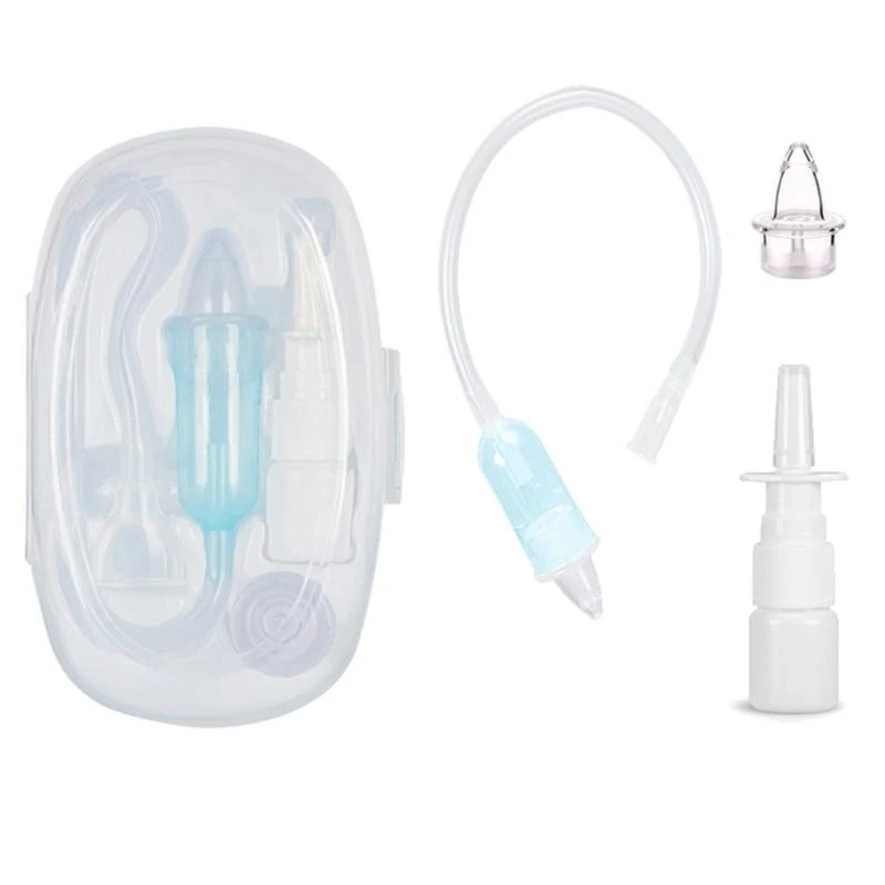 

Baby Nose Cleaner Nasal Aspirator Soft and Effective Gental Suction Tool for Infants Easy Use Reusable Booger Remover G2TD