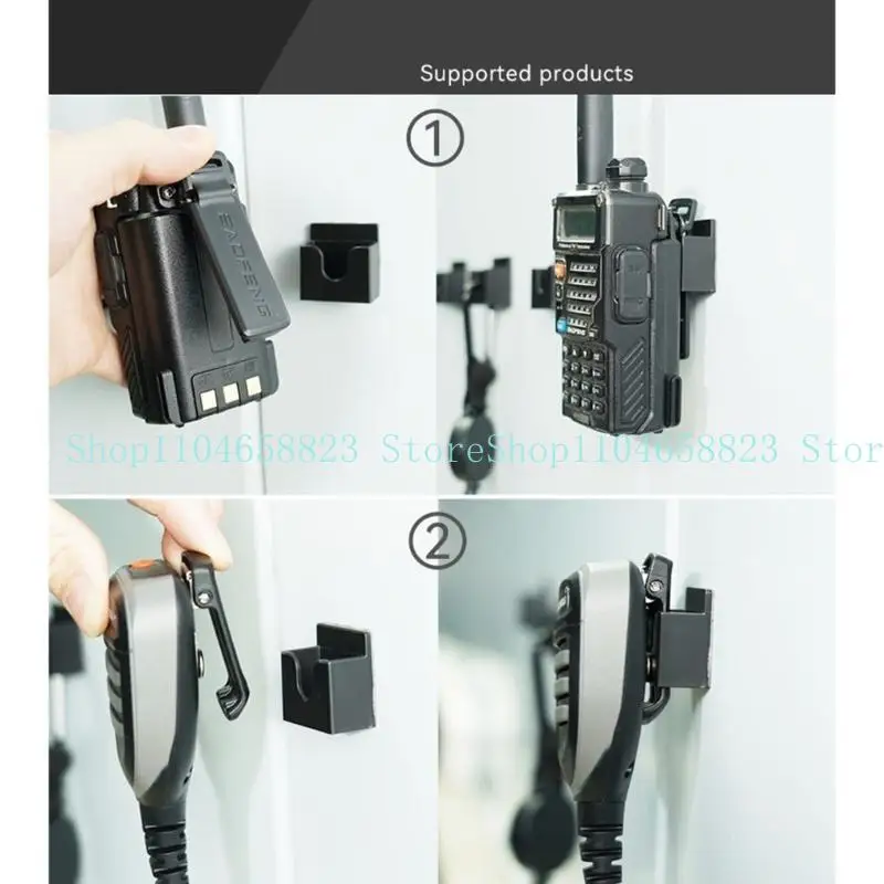 652F CLIP HAND Accesso Conveniente Walkies Talkies Hold Device Stand per comunicazione