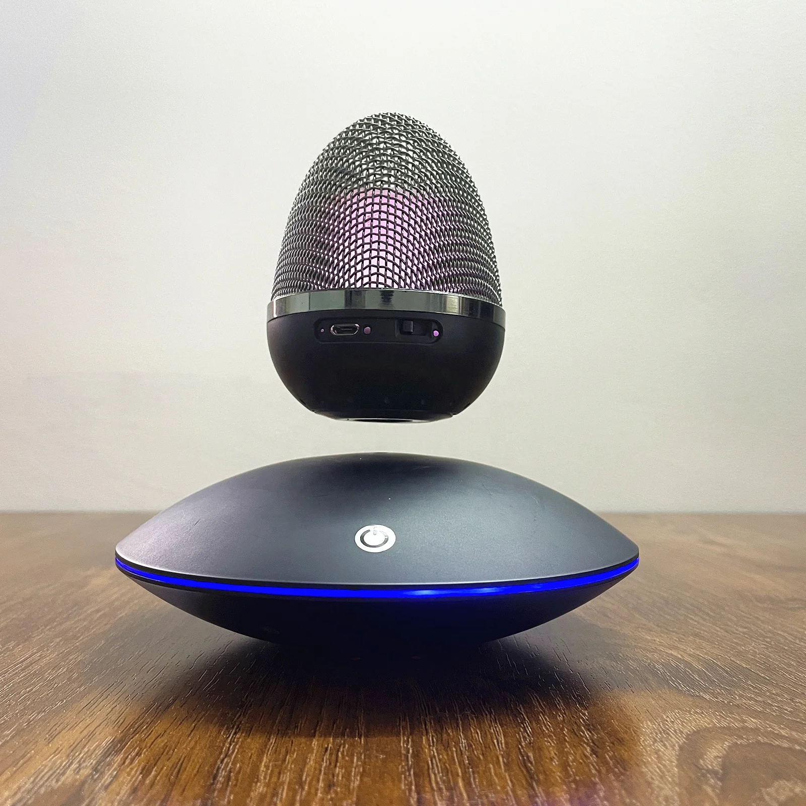 HCNT Magnetic Levitating Speaker Portable RGB Color Floating Speaker Whole Sale Unique Speaker for Home Gift