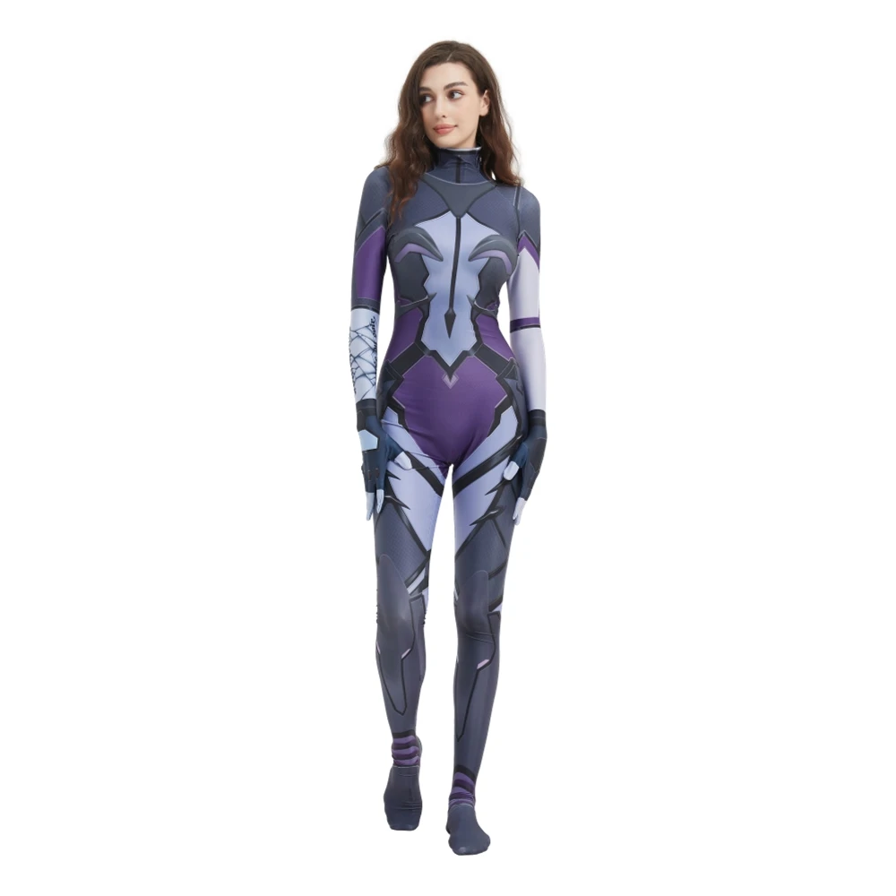 Cosplay Widowmaker para mulheres, Overwatch 2 trajes de jogo, terno feminino, Bodysuit Zentai Geek, adultos