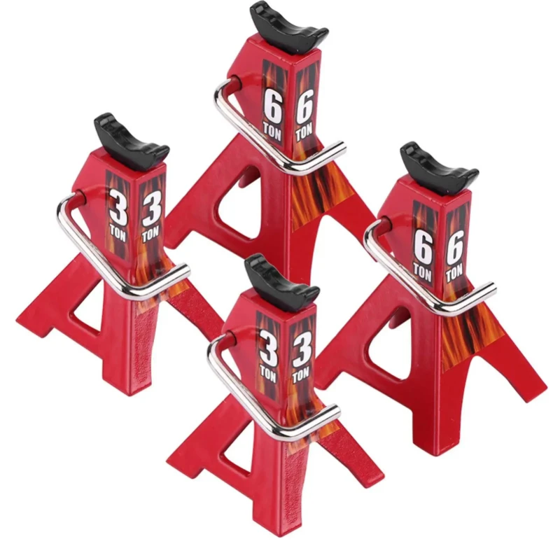 6 Ton Jack Stand for RC Car Metal 6 Ton 3 Ton Simulation Jack Stands  for D90 Axial Wraith SCX10 1/10 RC Crawler Car