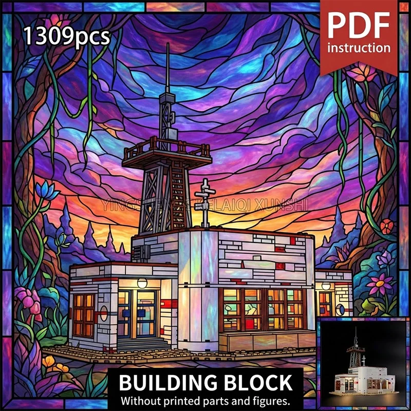 

Stranger Space Base Station House DIY Construction Set Creative Building Bricks Toy for 247784 moc