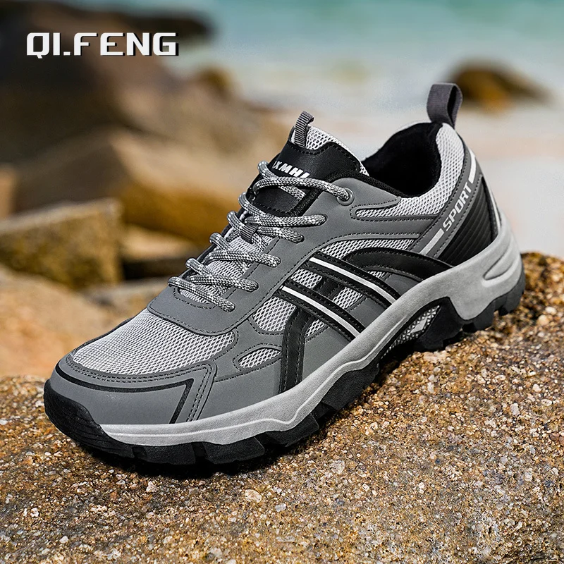 Chaussures d'alpinisme en maille respirante pour hommes, chaussures de fitness décontractées, anti-ald, voyage, extérieur, couple, mode, nouveau, 36-46, 2025