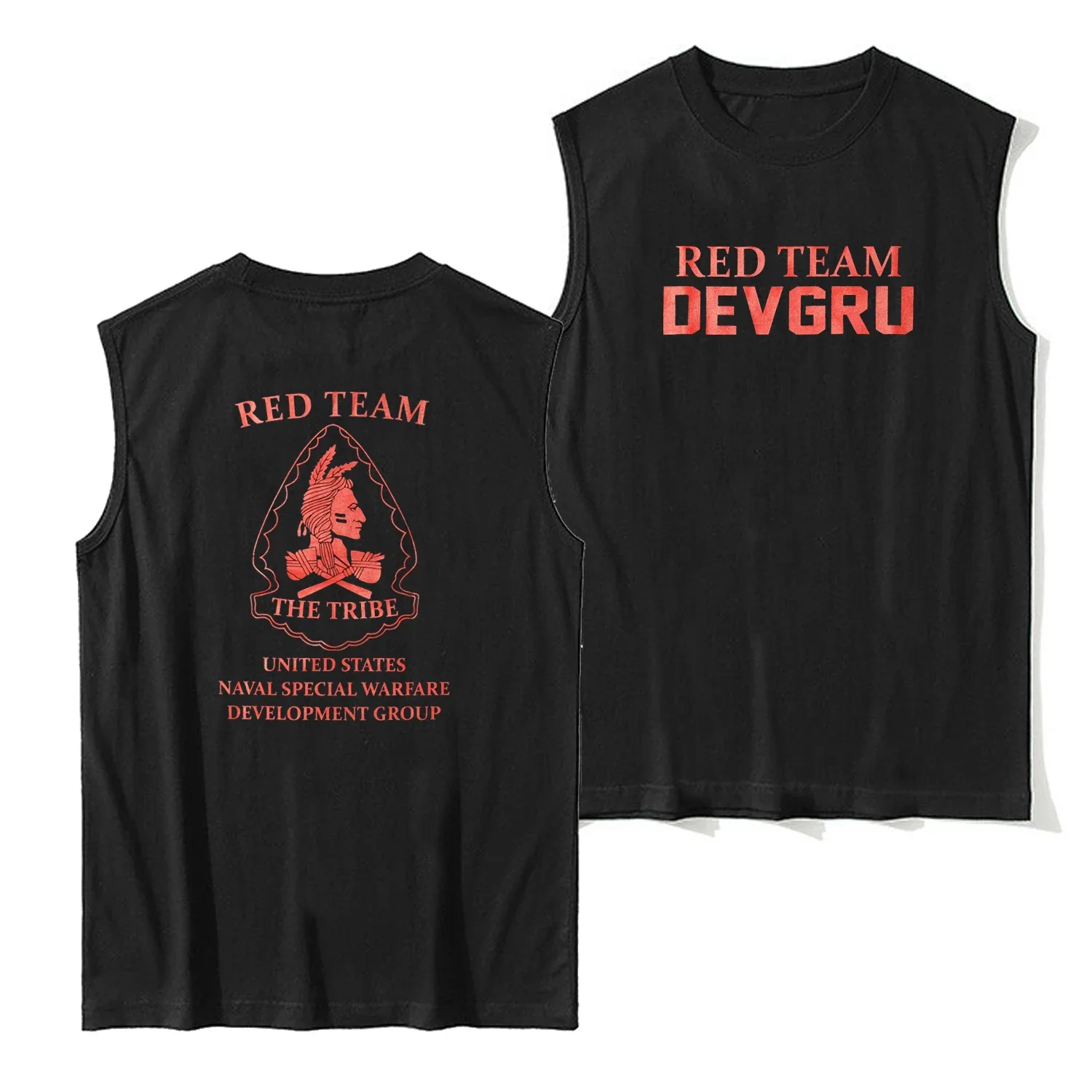 Naval Seals NSWDG Seal Team 6 The Tribe Red Squad Tank Top New 100% Cotton O-Neck Summer Casual Mens Vests Sleeveless Tee Shirt
