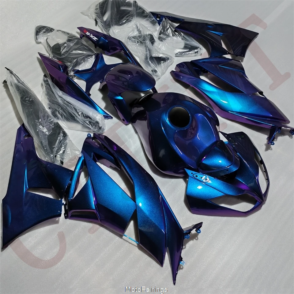 Motorcycles Fairings for Kawasaki Ninja636 ZX6R636 2009-2012 Chameleon Blue Purple Fairing Ninja ZX-6R 636 09-12 ZZ04