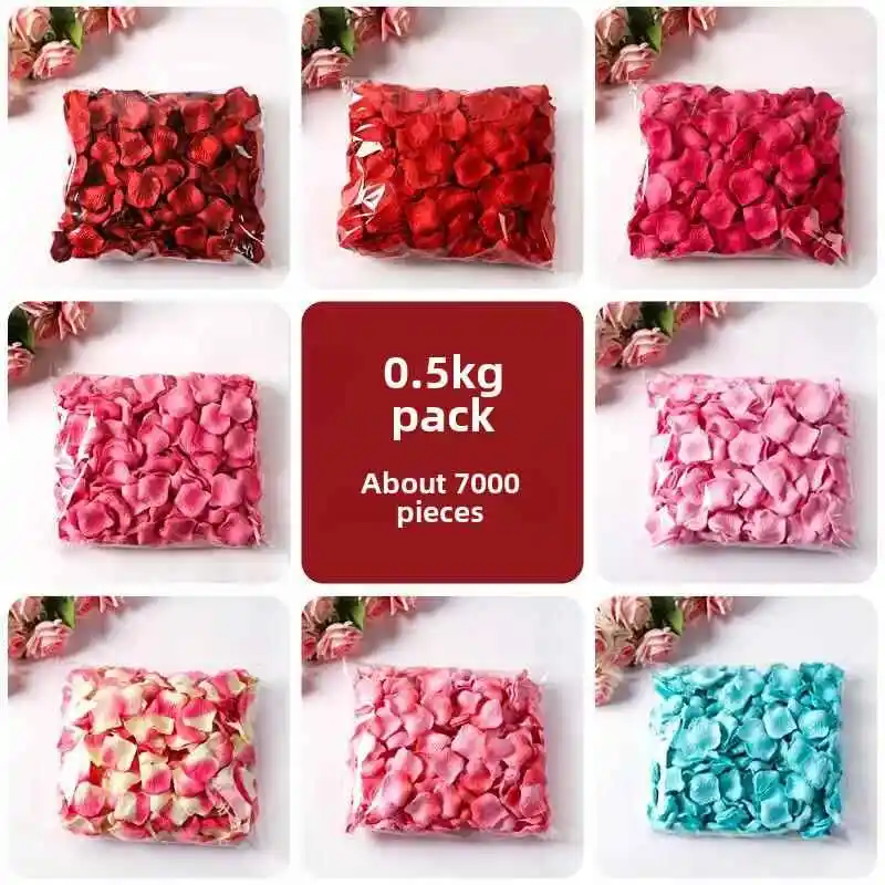 

Декорации из лепестков роз без прилипания к телу для предложений руки и сердца, романтических признаний в любви на День святого Валентина, украшения для свадебной комнаты