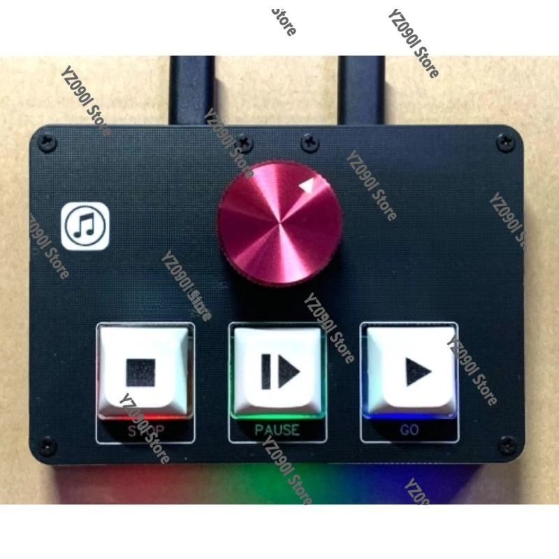 Dual Control  Media Play Controller USB/MIDI Type-C Terminal Compatible with QLAB Hirender P1 SSP Software