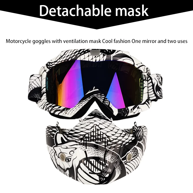 Outdoor Cycling Mask Street Face Mask Motorcycle Goggles Air Soft Mask Open Face Motorcycle Helmet Cycling Face Shield