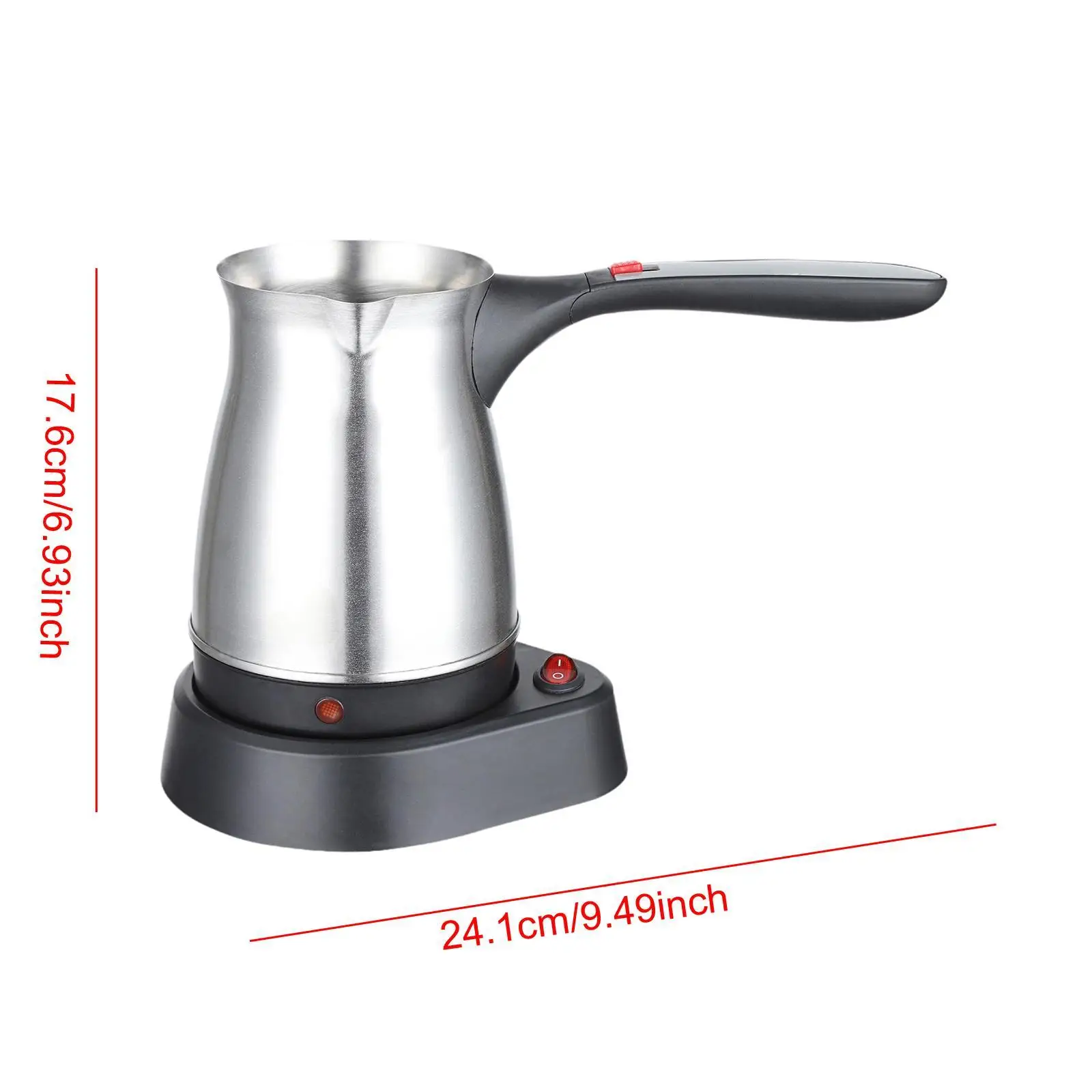 ماكينة صنع القهوة التركية الكهربائية سعة 500 مل مع غلاية مياه متعددة الاستخدامات بمقبض