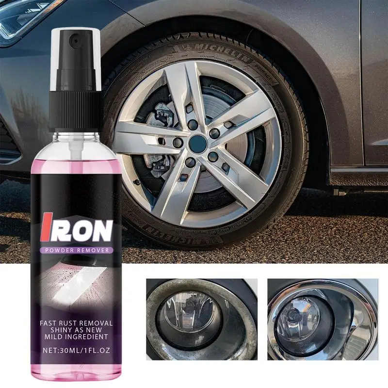 Multi Purpose Rust Remover Spray 30ml Powerful Rust Inhibitor Rust Prevention Spray Rust Reformer Multi-Purpose Car Detailing