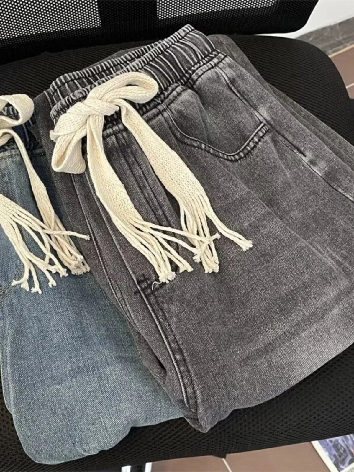 アメリカンレトロワイドレッグメンズジーンズ春秋トレンディルーズロングパンツハイストリートストレートレッグパンツカジュアルユーススレ