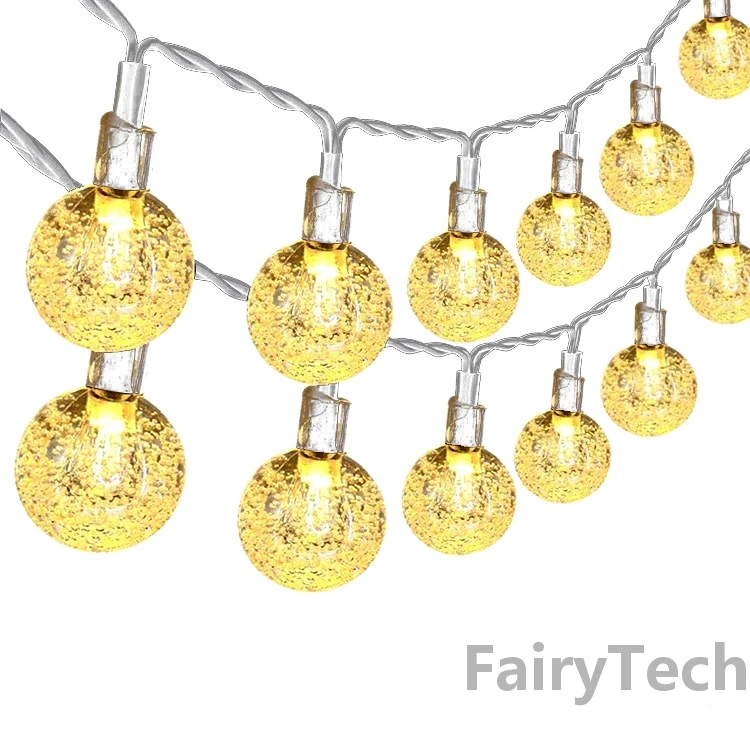 USB Crystal LED String Fairy Light Garland Home Christmas Lights Wedding Decor Christmas Decor for Home Navidad Party Decoration