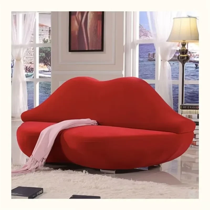 Горячая распродажа: Итальянский диван в стиле Red Lip, красный, для гостиной, салона, зоны ожидания, современный дизайн, диван в форме губ, красный диван-губа.