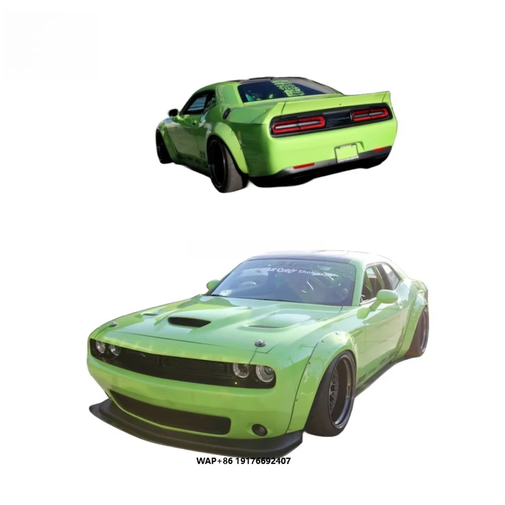 

2009-2020 for Dodge Challenger LB Style Car Fender Wide Body Wheel Arch Rear Spoiler Rear Wing Body Kit Bumper