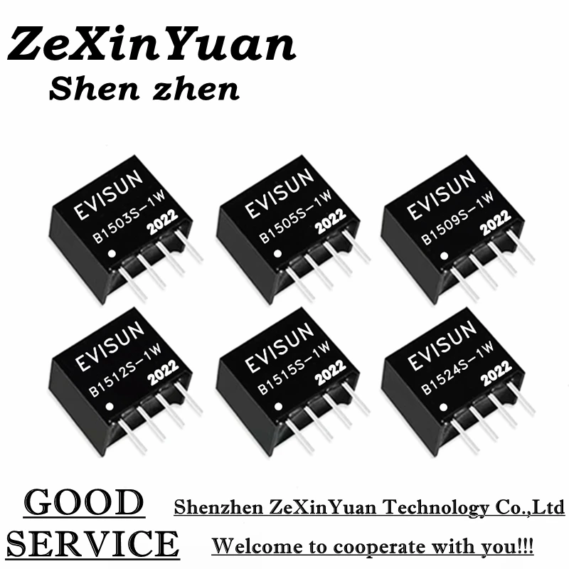 

5PCS B1503S-1W B1505S-1W B1509S-1W B1512S-1W B1515S-1W B1524S-1W 15V TO 3.3V 5V 9V 12V 15V 24V DC-DC isolapted power module