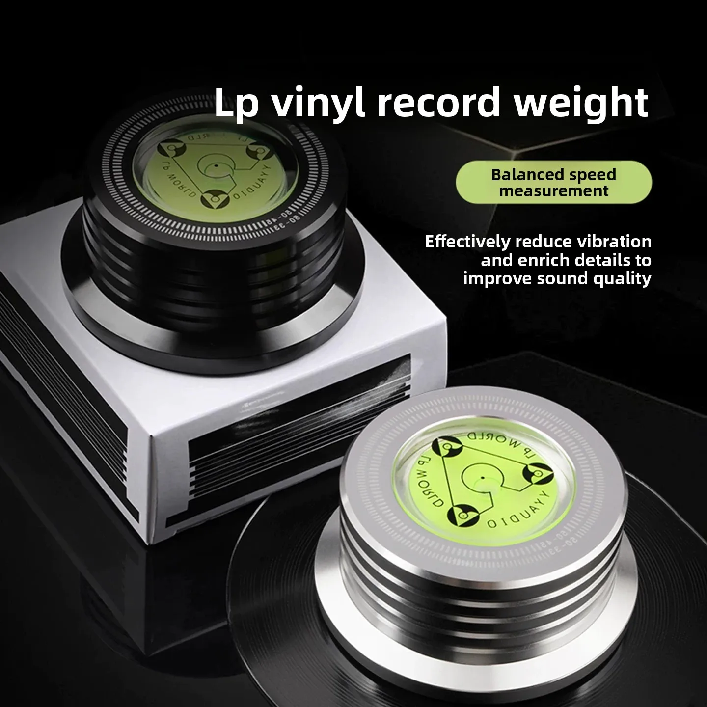 

Звукопоглощающая пластина Soundstring HIFI для виниловых пластинок, с функцией контроля давления, из алюминиевого сплава, с функцией выравнивания диска и измерения скорости.