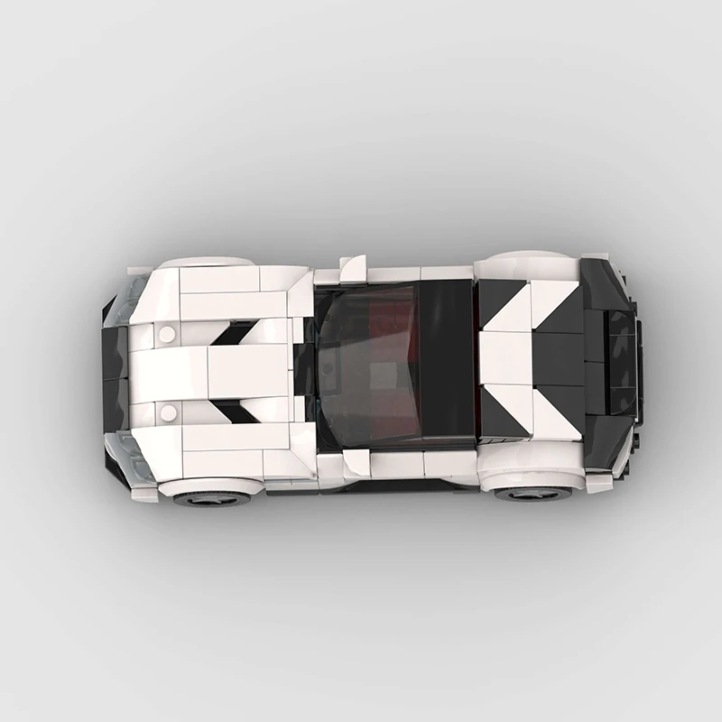 Set da costruzione per auto super sportive MOC, un classico kit di montaggio per modelli da corsa, una scelta ideale per regali di Natale e collezioni domestiche