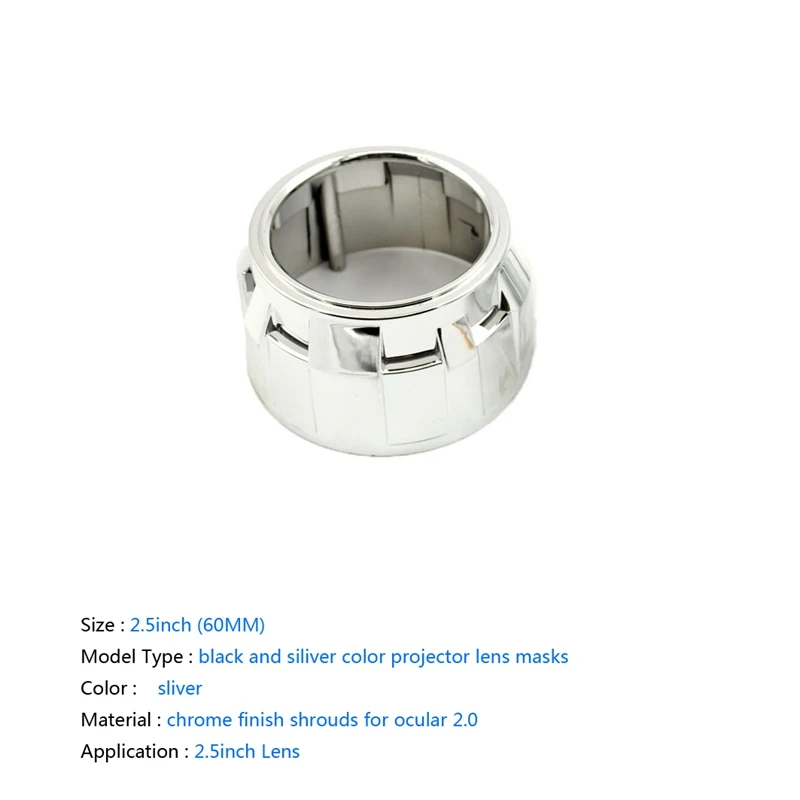 変更された車のヘッドライト,ダブルランプのレンズカバー,2.5インチの装飾的なカバー,q5 sea 5,mini gに適した特別なフード