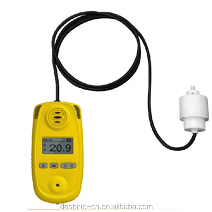 Portable single Oxygen gas detecting alarms, 0-100%vol Oxygen GAS analyzer, industrial gas monitors