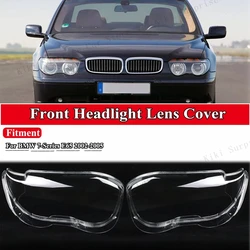 For BMW E65 E66 E67 7-Series 730 735 760 2002-2005 Car Headlight Lens Glass Cover Headlamp Shell Transparent Lampshade