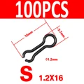 100PCS Negro S