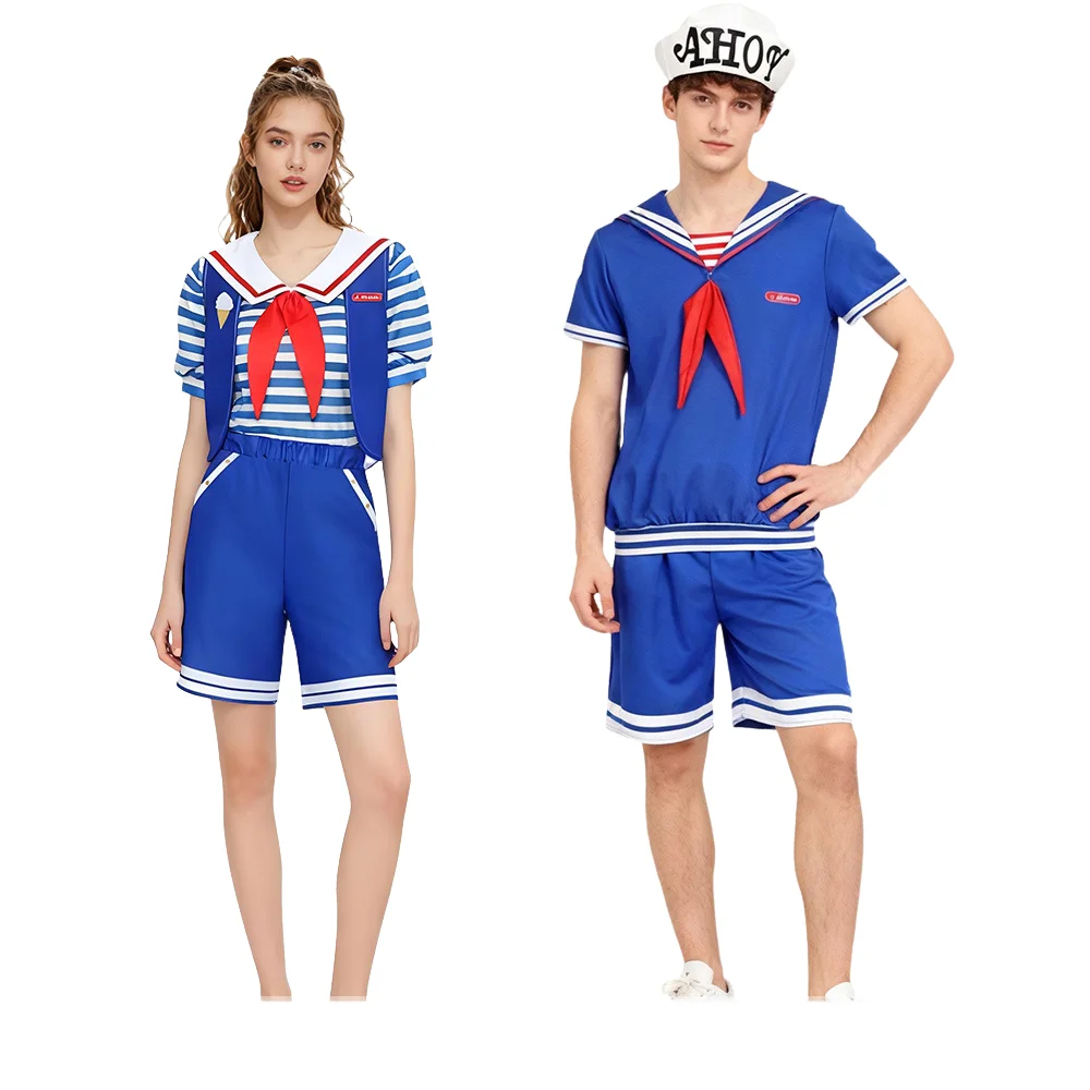 صبي فتاة روبن ستيف هارينجتون تأثيري حلي قميص السراويل قبعة سترة مجموعة هالوين كرنفال حفلة تأثيري حلي