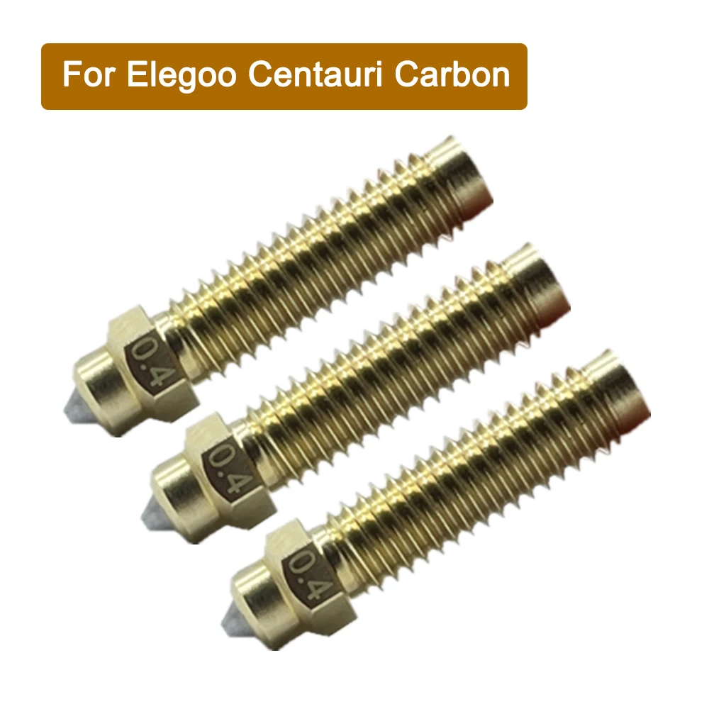 

1/2/3 шт. биметаллическое сопло для Elegoo Centauri углеродное латунное сопло 0,2 мм 0,4 мм 0,6 мм 0,8 мм Hotend сменные аксессуары для сопел