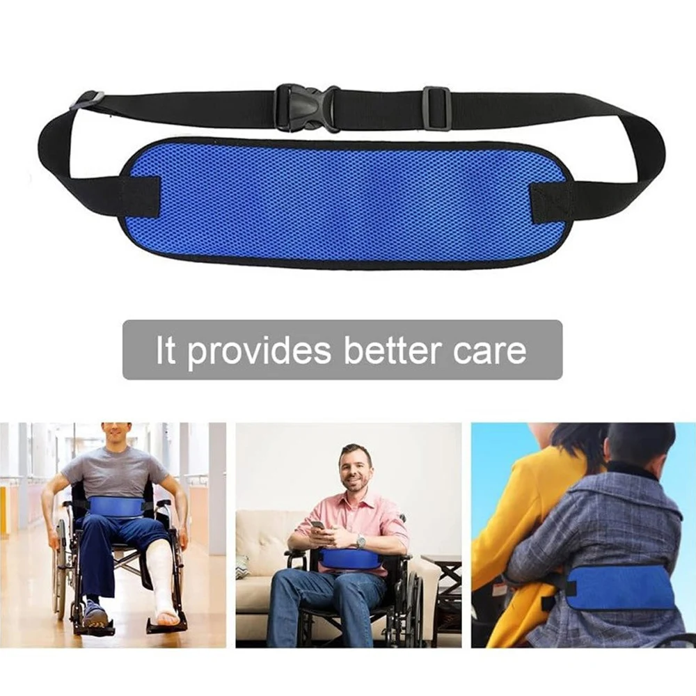 

Wheelchair Seat Belt Medical Restraints Strap Patient Cares Safety Harness Chair Waist Lap Strap for Elderly Child Safety Belt