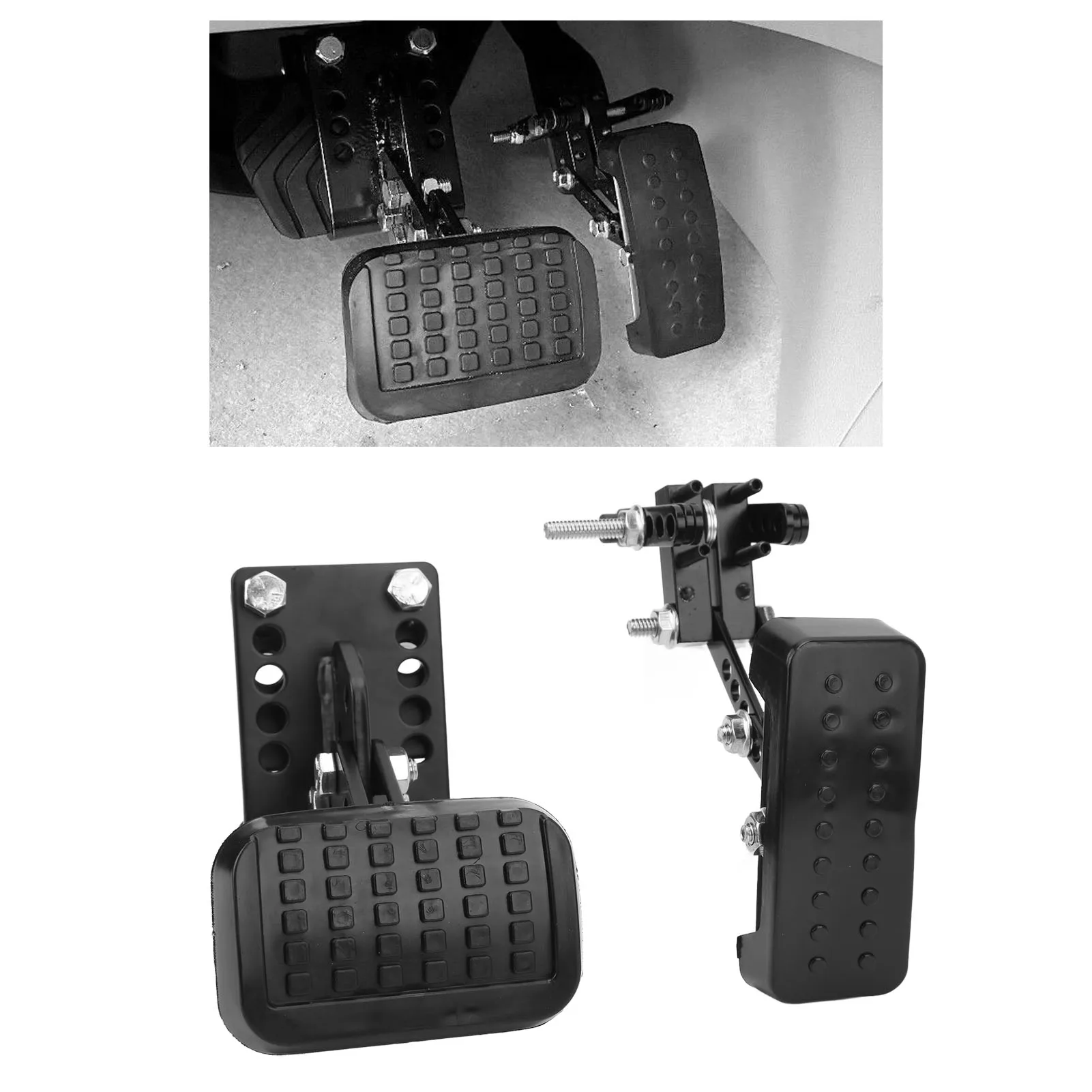 Extensores de pedal de freno y gas Extensores de pedal de freno de acelerador antideslizante Sedan para la mayoría de los automóviles